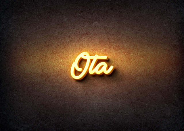 Free photo of Glow Name Profile Picture for Ota