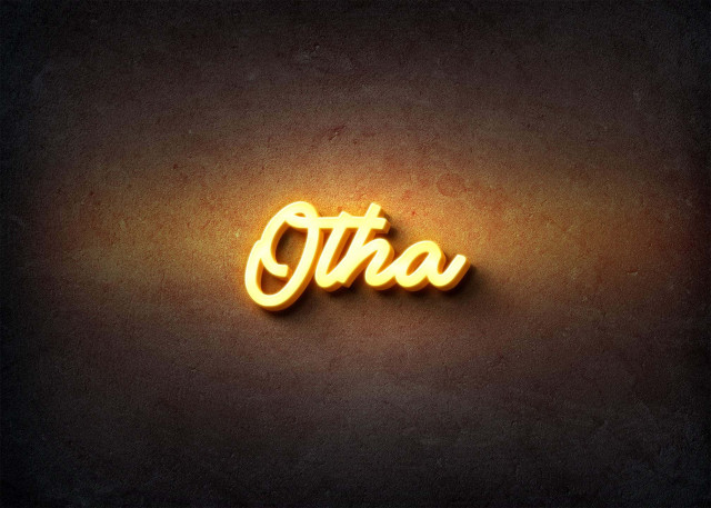 Free photo of Glow Name Profile Picture for Otha