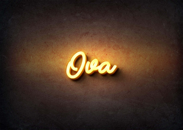Free photo of Glow Name Profile Picture for Ova