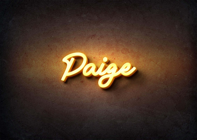 Free photo of Glow Name Profile Picture for Paige