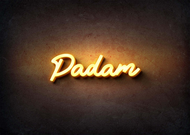 Free photo of Glow Name Profile Picture for Padam