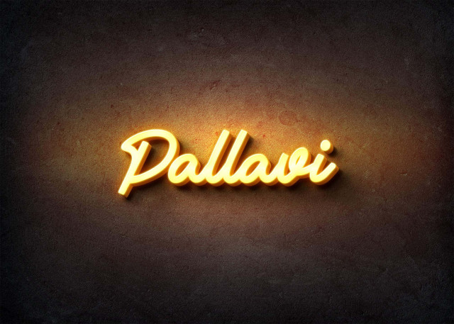 Free photo of Glow Name Profile Picture for Pallavi