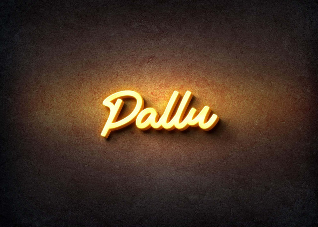 Free photo of Glow Name Profile Picture for Pallu
