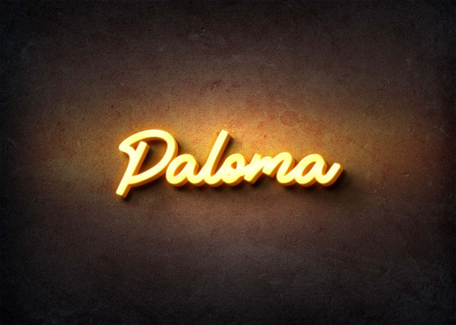 Free photo of Glow Name Profile Picture for Paloma