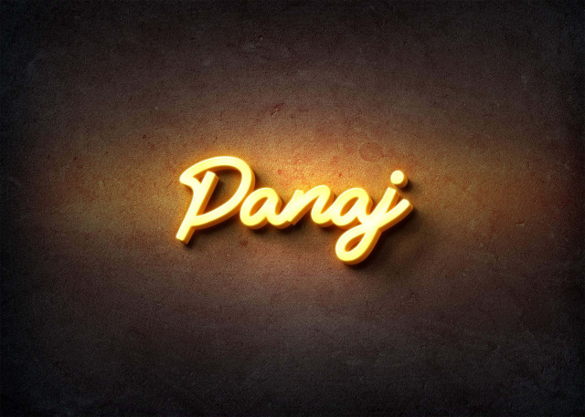 Free photo of Glow Name Profile Picture for Panaj
