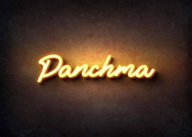 Free photo of Glow Name Profile Picture for Panchma