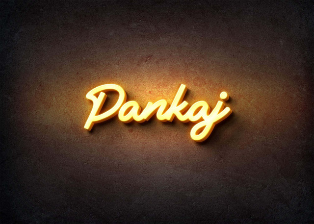 Free photo of Glow Name Profile Picture for Pankaj