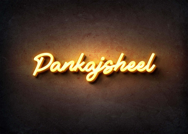 Free photo of Glow Name Profile Picture for Pankajsheel