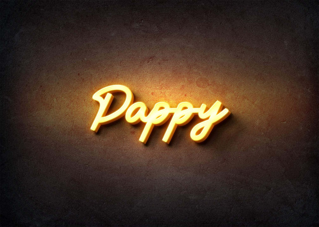 Free photo of Glow Name Profile Picture for Pappy