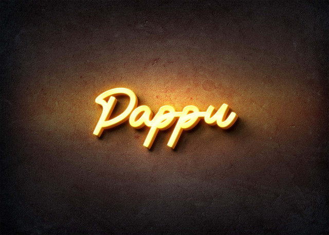 Free photo of Glow Name Profile Picture for Pappu