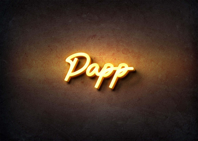Free photo of Glow Name Profile Picture for Papp