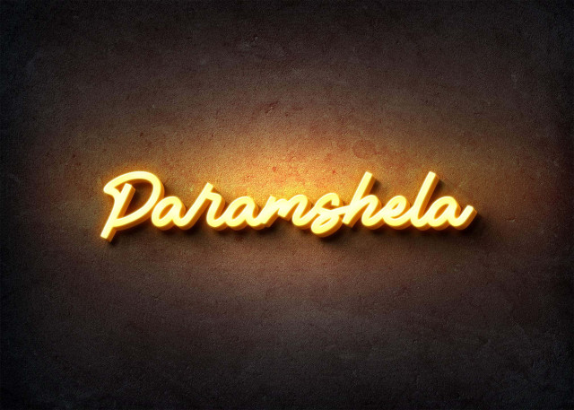 Free photo of Glow Name Profile Picture for Paramshela