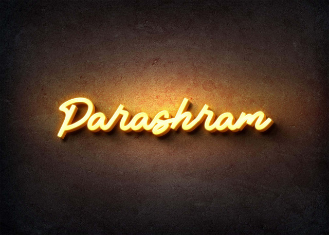 Free photo of Glow Name Profile Picture for Parashram