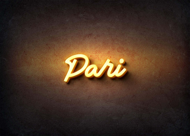 Free photo of Glow Name Profile Picture for Pari
