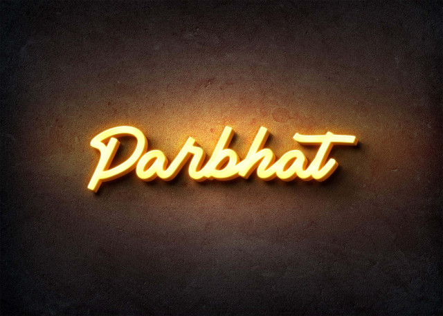 Free photo of Glow Name Profile Picture for Parbhat