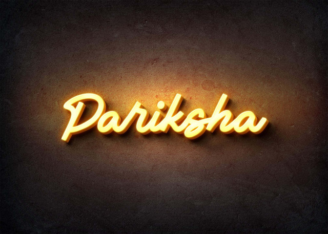 Free photo of Glow Name Profile Picture for Pariksha