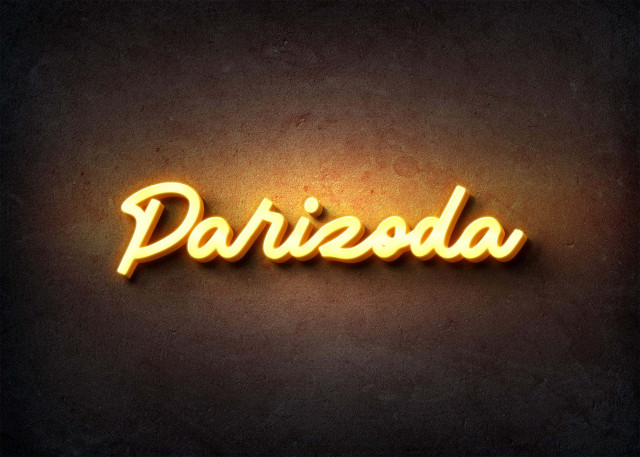 Free photo of Glow Name Profile Picture for Parizoda