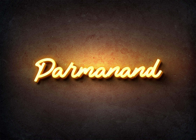 Free photo of Glow Name Profile Picture for Parmanand