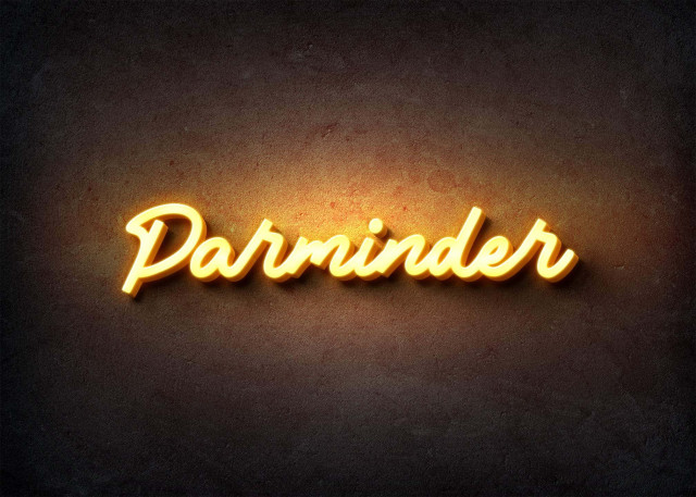 Free photo of Glow Name Profile Picture for Parminder