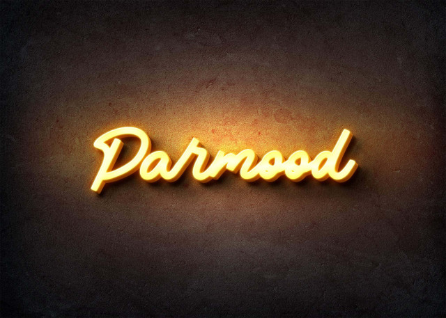 Free photo of Glow Name Profile Picture for Parmood