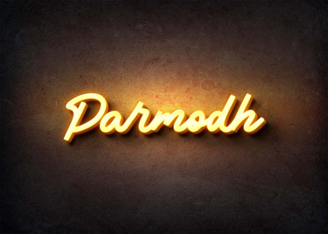 Free photo of Glow Name Profile Picture for Parmodh