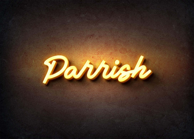 Free photo of Glow Name Profile Picture for Parrish