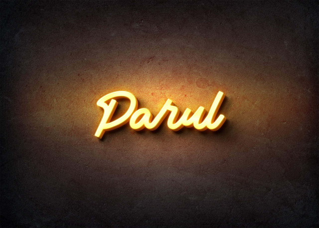 Free photo of Glow Name Profile Picture for Parul