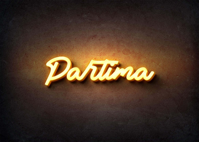 Free photo of Glow Name Profile Picture for Partima