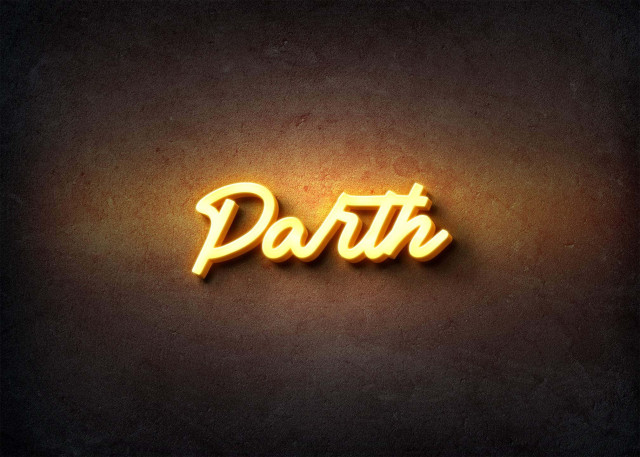 Free photo of Glow Name Profile Picture for Parth