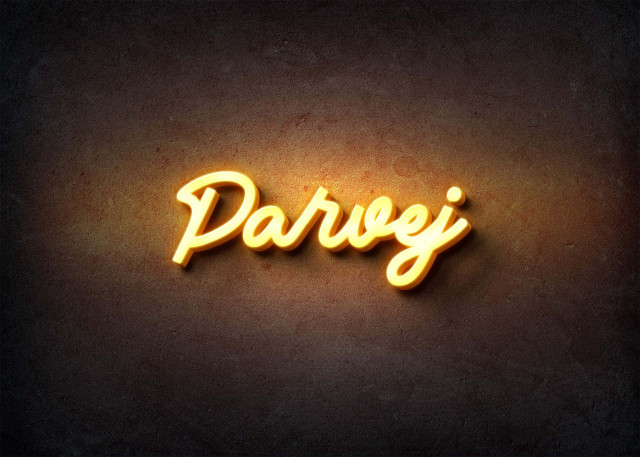 Free photo of Glow Name Profile Picture for Parvej