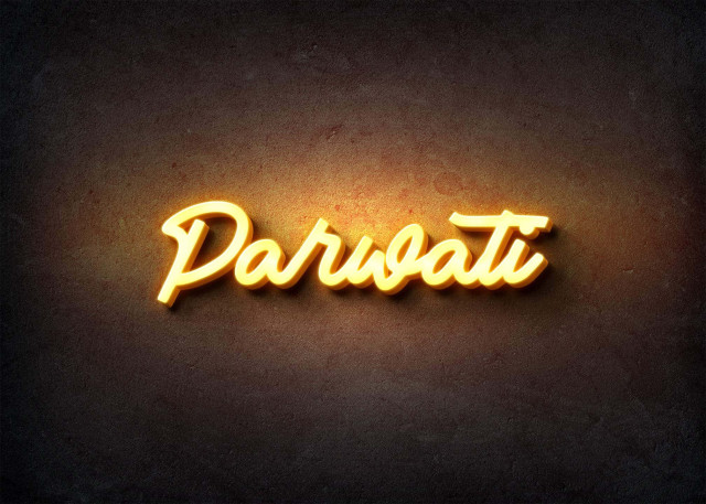 Free photo of Glow Name Profile Picture for Parwati