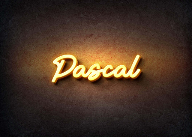 Free photo of Glow Name Profile Picture for Pascal