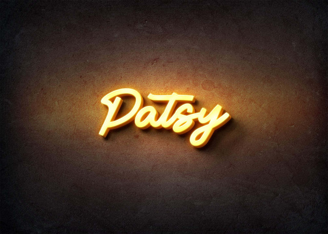 Free photo of Glow Name Profile Picture for Patsy