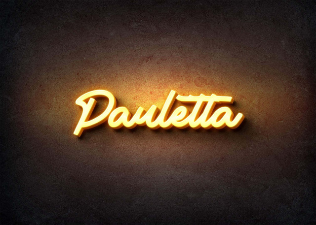 Free photo of Glow Name Profile Picture for Pauletta