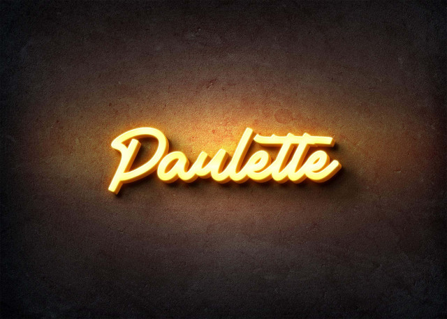 Free photo of Glow Name Profile Picture for Paulette