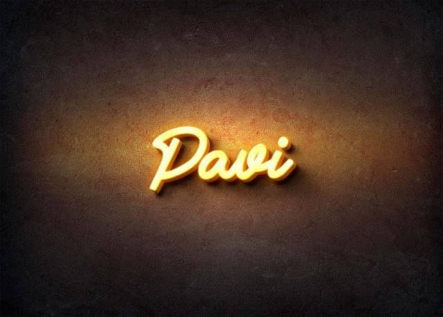 Free photo of Glow Name Profile Picture for Pavi