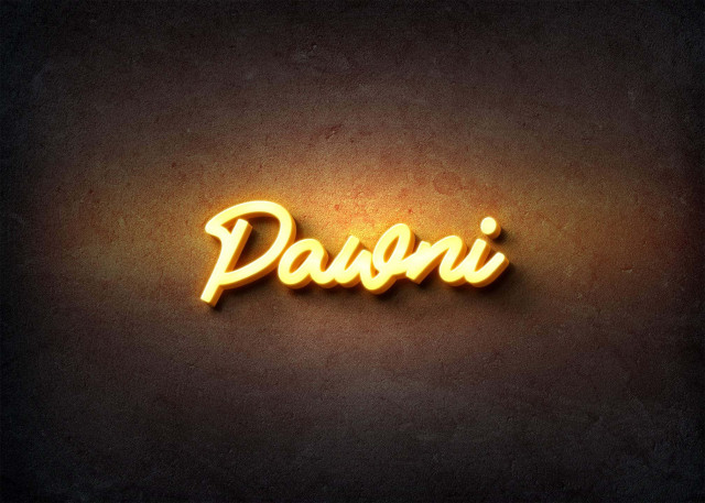 Free photo of Glow Name Profile Picture for Pawni
