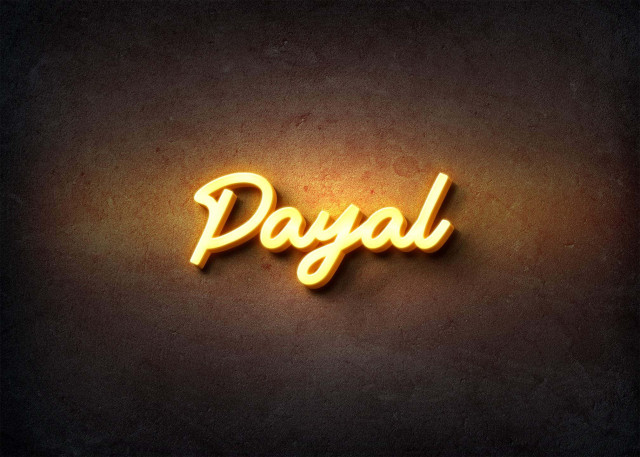 Free photo of Glow Name Profile Picture for Payal