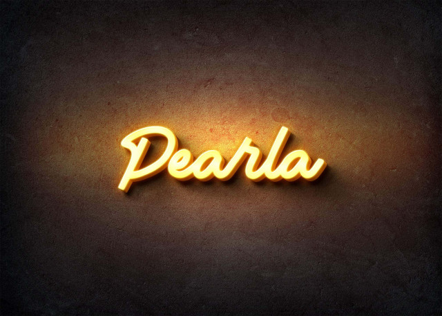 Free photo of Glow Name Profile Picture for Pearla