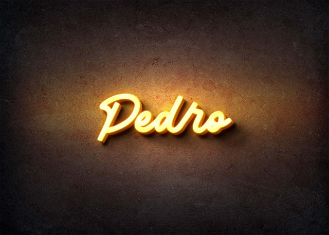 Free photo of Glow Name Profile Picture for Pedro