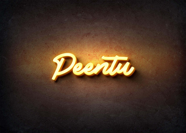 Free photo of Glow Name Profile Picture for Peentu