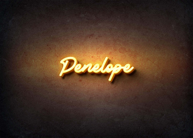 Free photo of Glow Name Profile Picture for Penelope