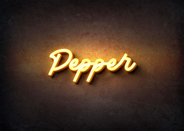 Free photo of Glow Name Profile Picture for Pepper