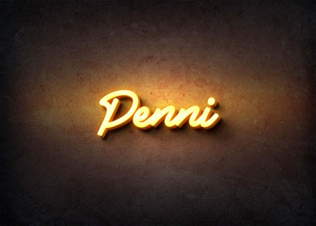 Free photo of Glow Name Profile Picture for Penni