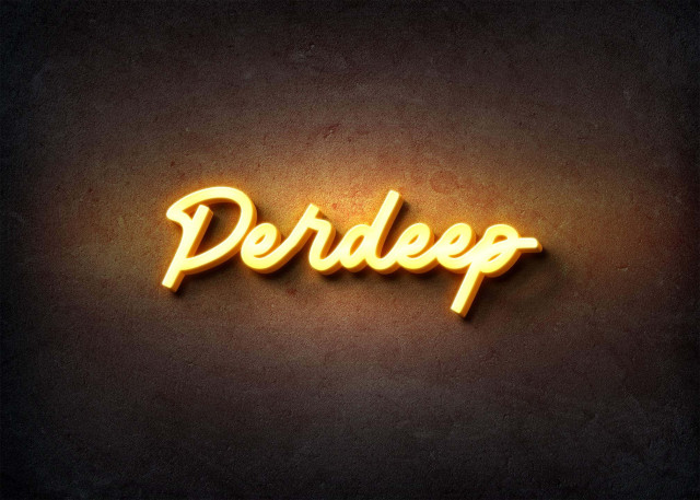 Free photo of Glow Name Profile Picture for Perdeep