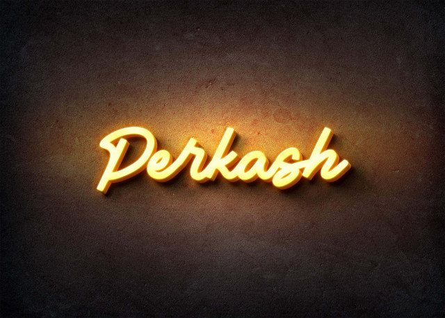 Free photo of Glow Name Profile Picture for Perkash