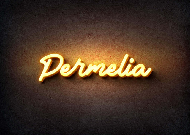 Free photo of Glow Name Profile Picture for Permelia