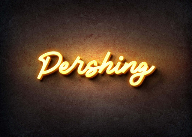 Free photo of Glow Name Profile Picture for Pershing