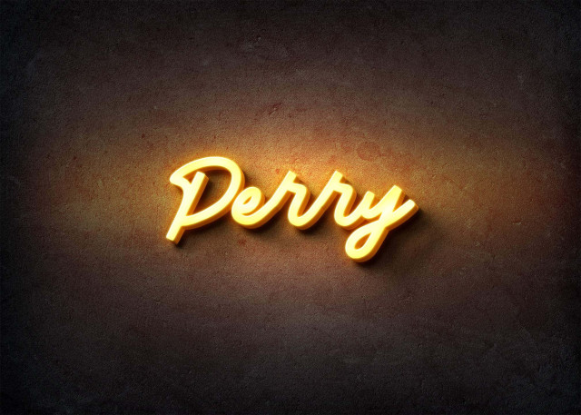 Free photo of Glow Name Profile Picture for Perry