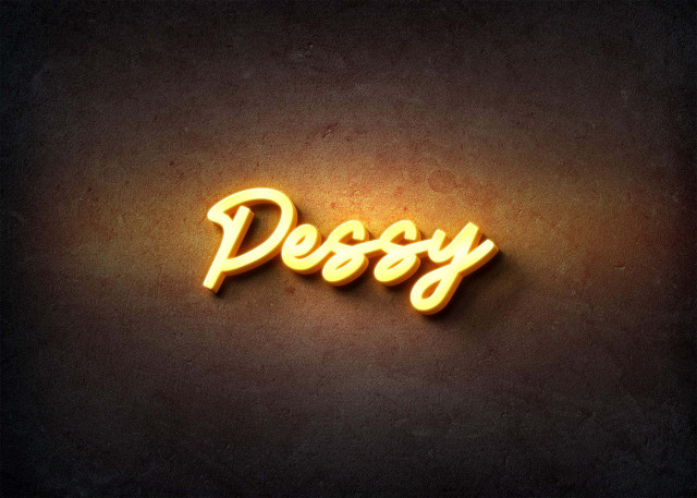 Free photo of Glow Name Profile Picture for Pessy